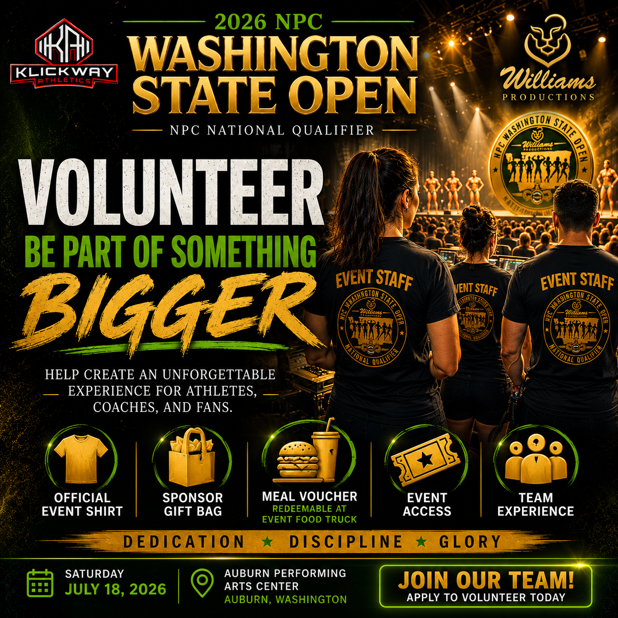 NPC Washington State Open Volunteer Application