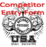 NPC WA State Open Bodybuilding Figure fitness Bikini Physique Championship competitor entry form