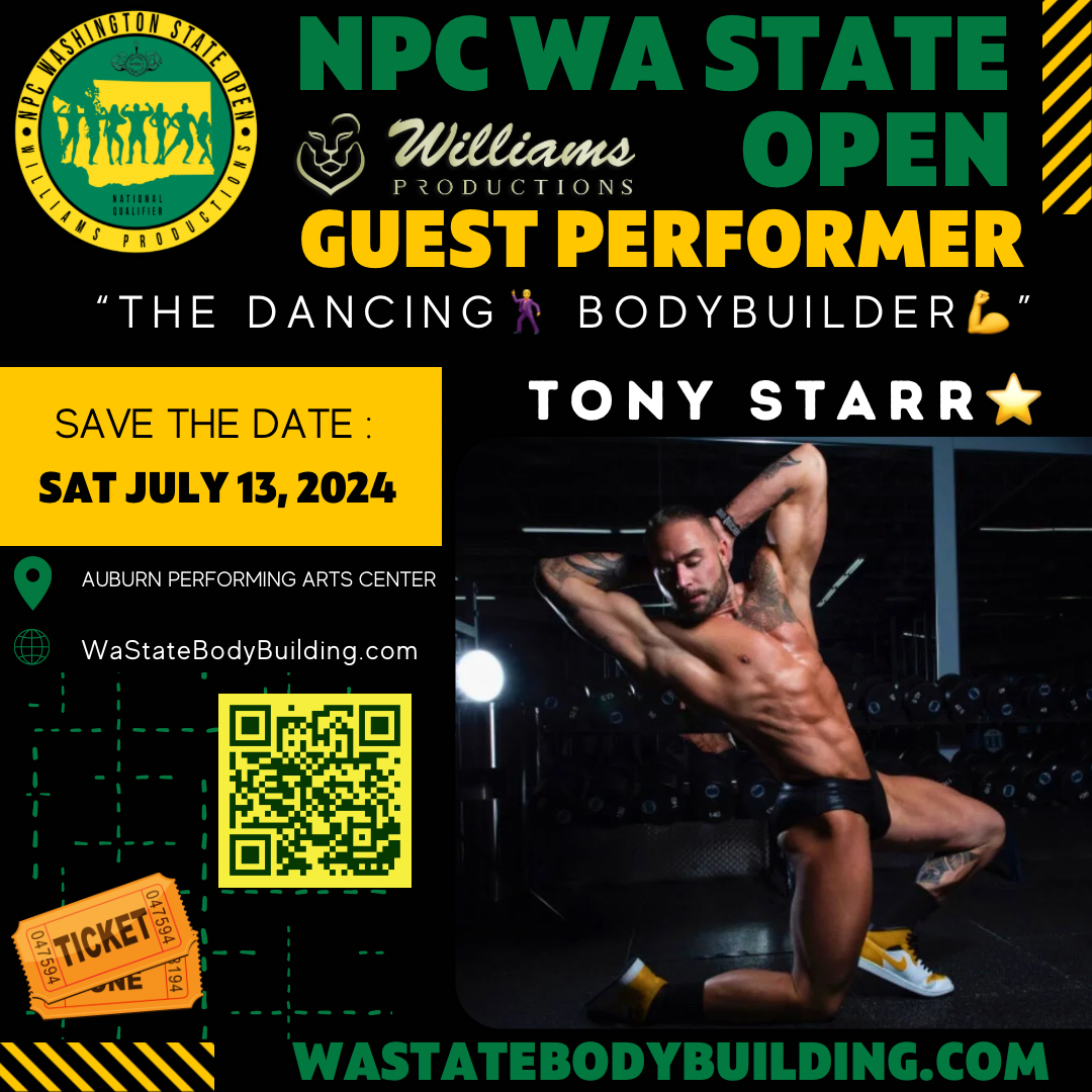 Guest Performance by Tony Starr “The Dancing Bodybuilder”